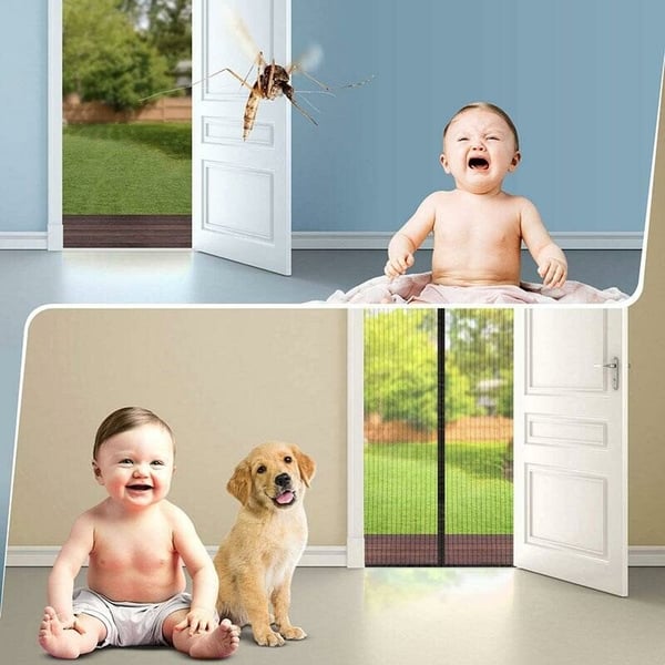 Magnetic Mesh Screen Door