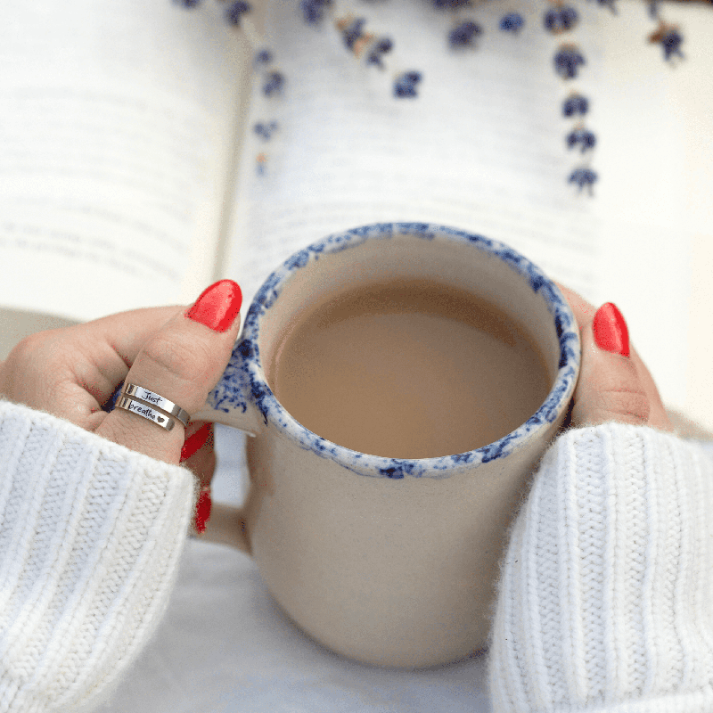 ๐ซ Just Breathe Adjustable Ring