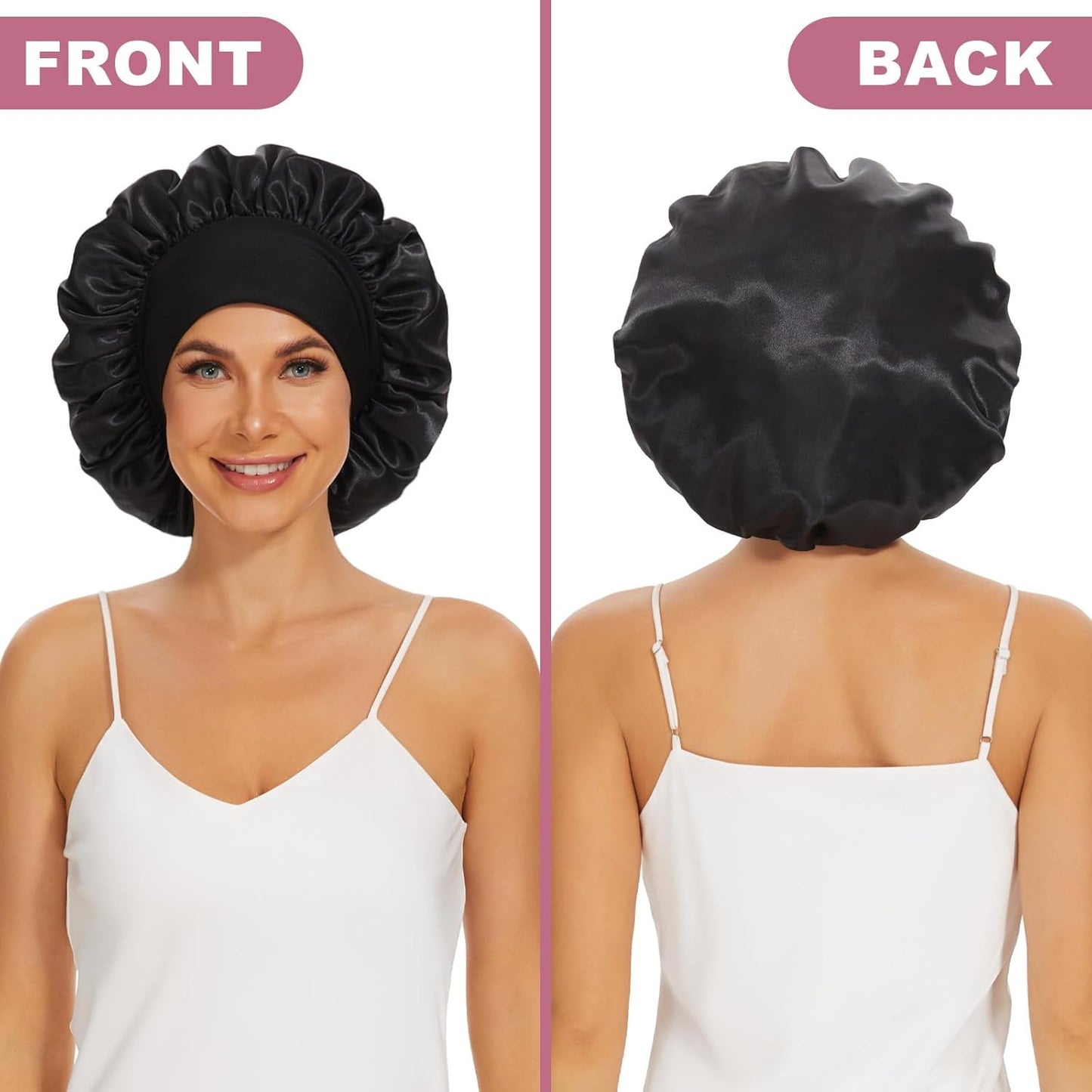 Elite™ Satin Bonnet — Stays On All Night