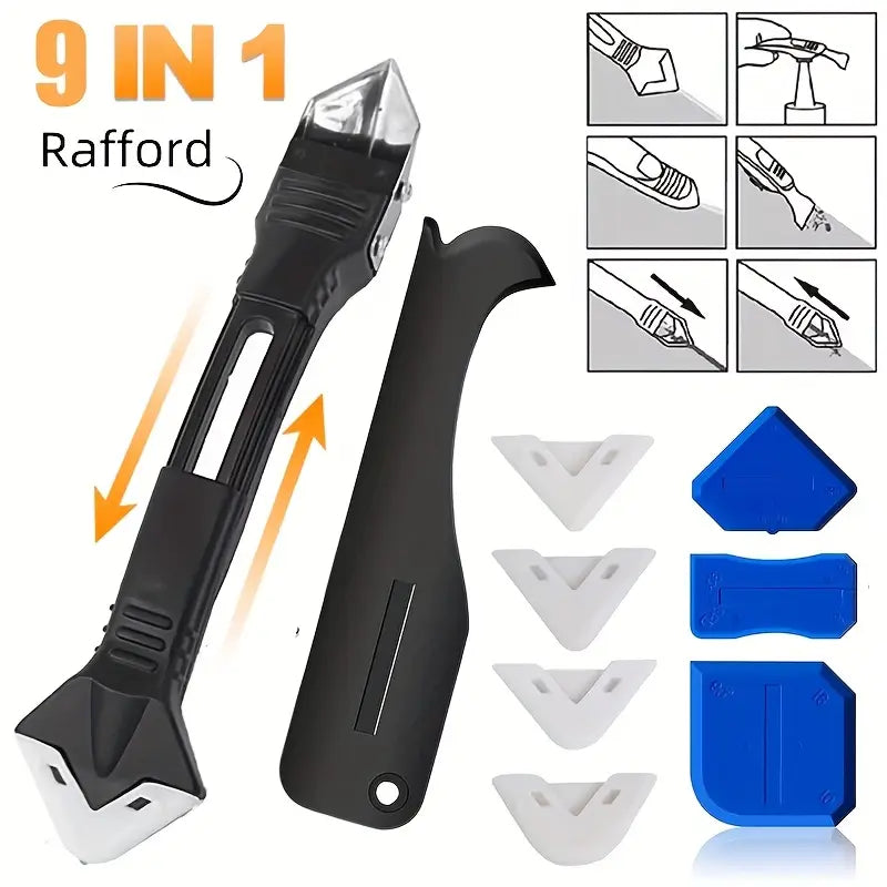 5-in-1 Silicone Caulk Remover & Smoother Tool Set