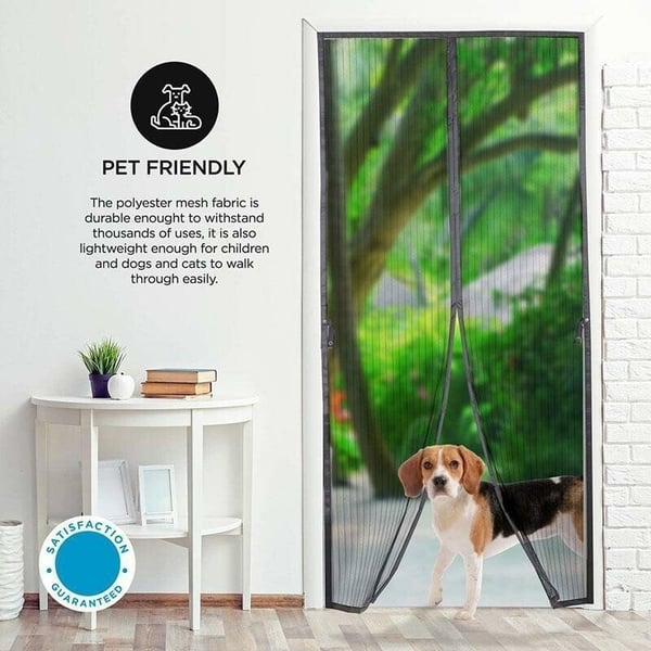 Magnetic Mesh Screen Door