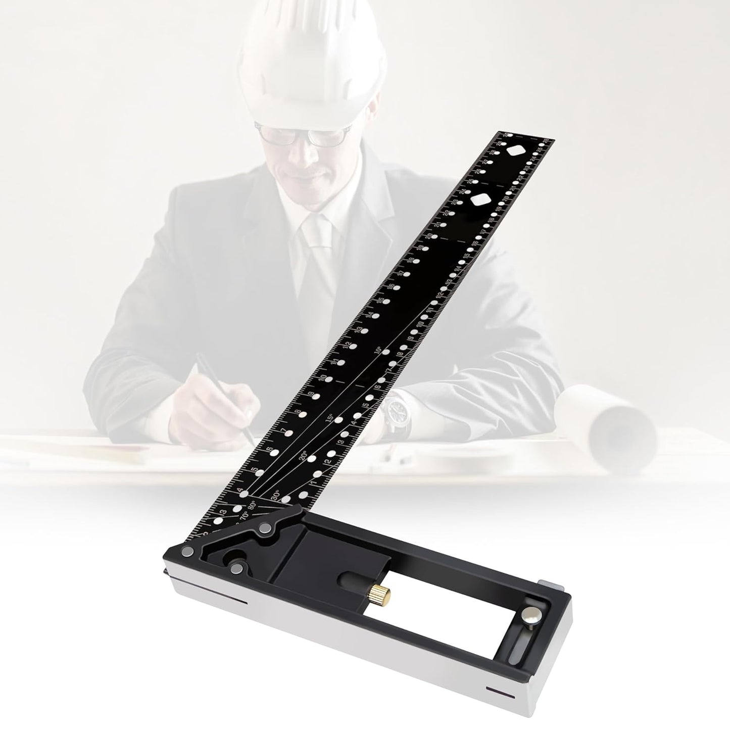 Elite Precision Right Angle Marking Ruler (30/40cm)