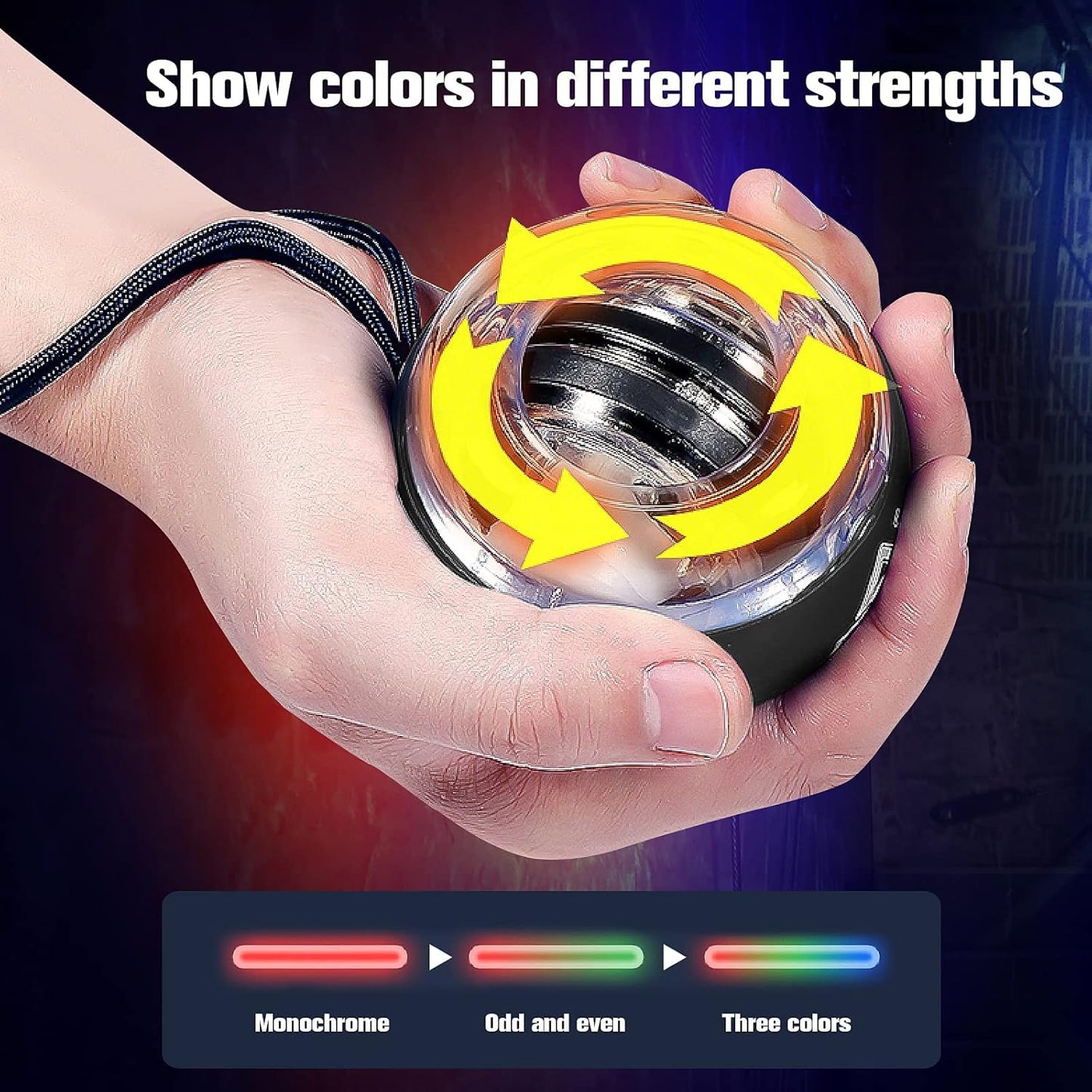 Wrist-Ball Glowing Gyroscope Gyro Ball