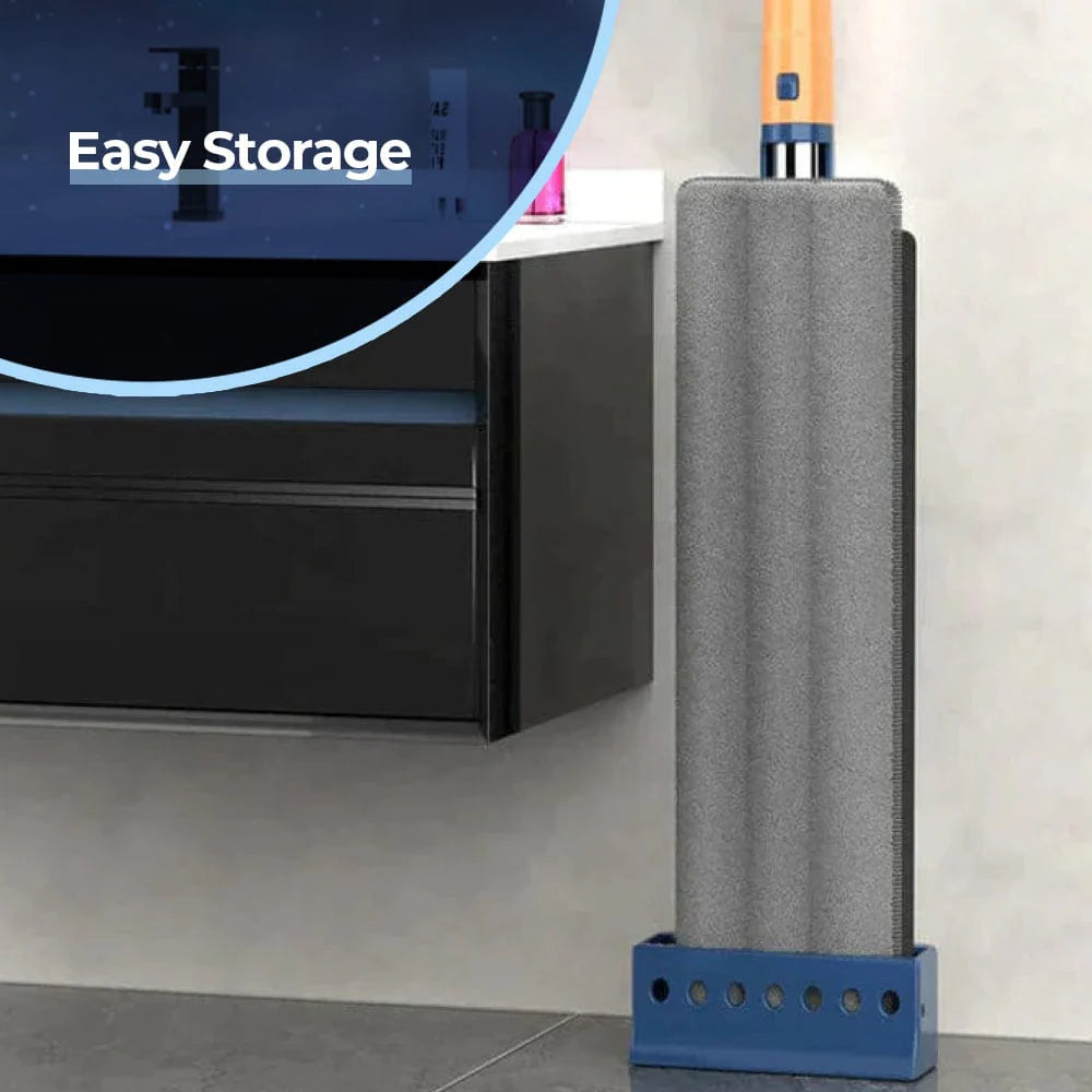 360°Rotating large flat mop + 2 Free Microfiber Cloths
