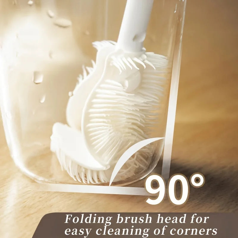 360° Silicone Bottle Brush – Foldable & Deep Clean