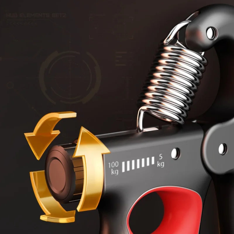 Adjustable Hand Grip Strengthener – 5-100KG Resistance Trainer