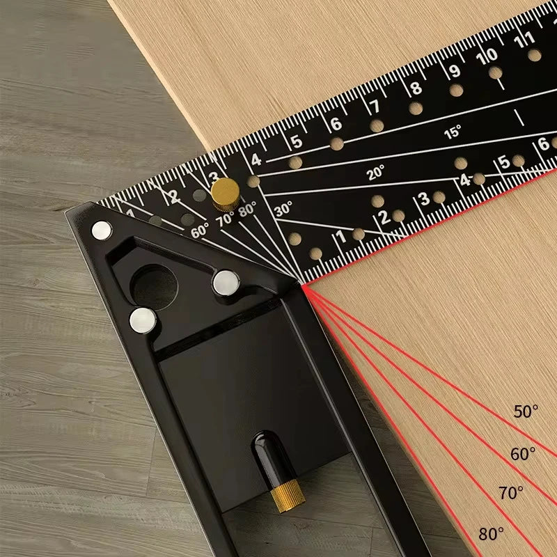 Elite Precision Right Angle Marking Ruler (30/40cm)