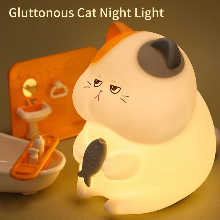 Gluttonous Cat Night Light ๐ ๐