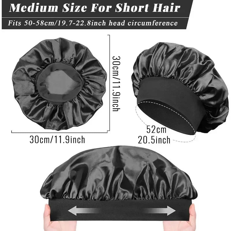 Elite™ Satin Bonnet — Stays On All Night