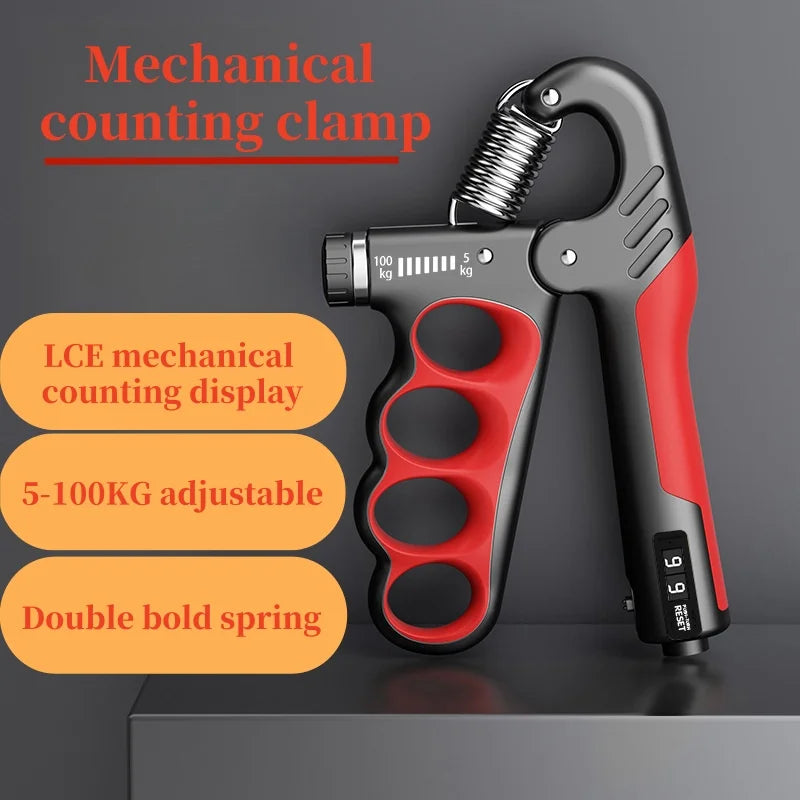 Adjustable Hand Grip Strengthener – 5-100KG Resistance Trainer