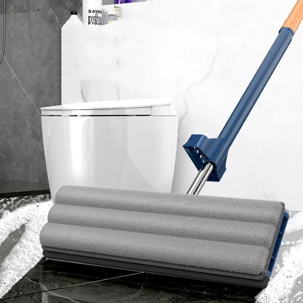 360°Rotating large flat mop + 2 Free Microfiber Cloths