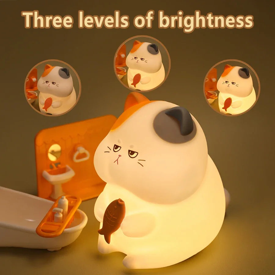 Gluttonous Cat Night Light ๐ ๐