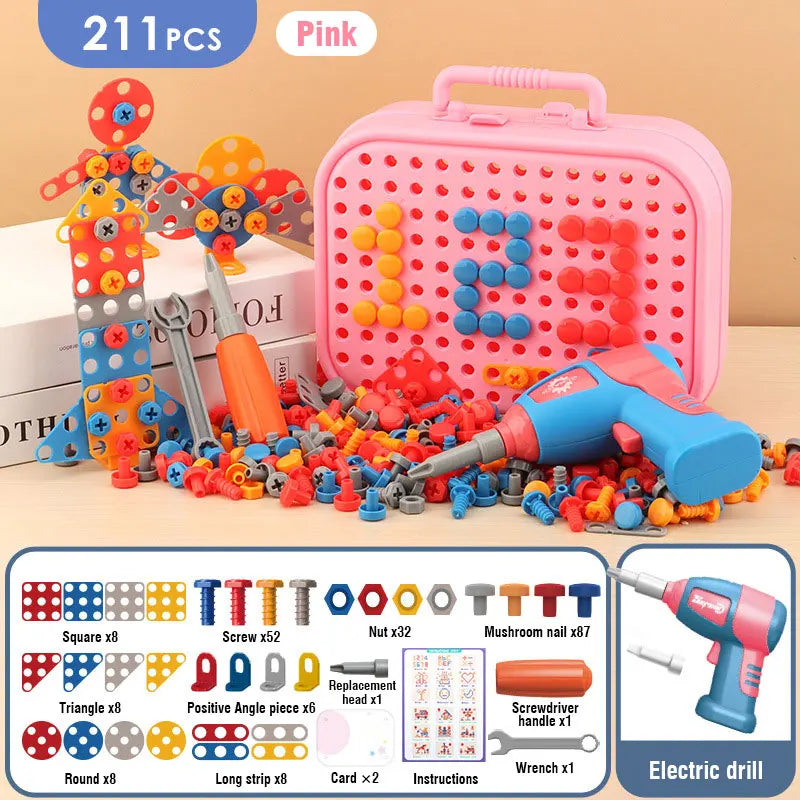 Electric Drill Assembly Puzzle Toy