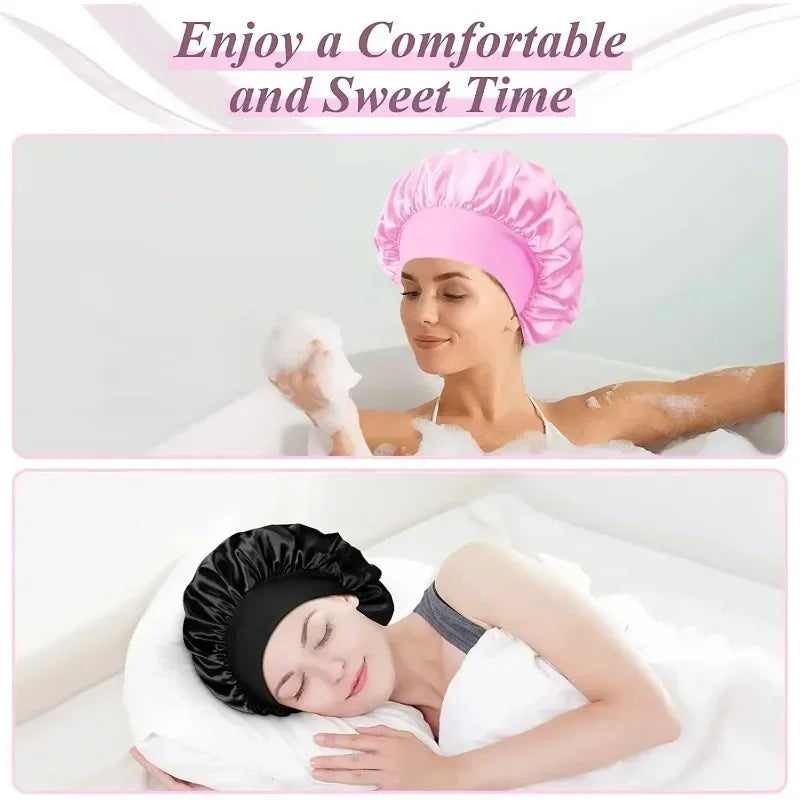 Elite™ Satin Bonnet — Stays On All Night