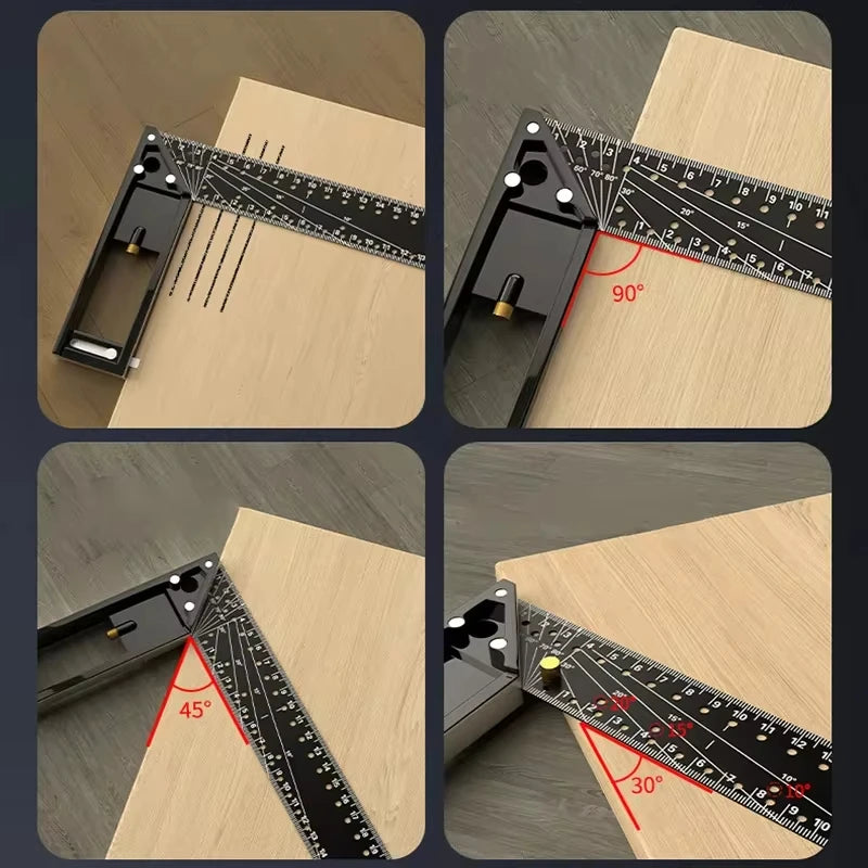 Elite Precision Right Angle Marking Ruler (30/40cm)