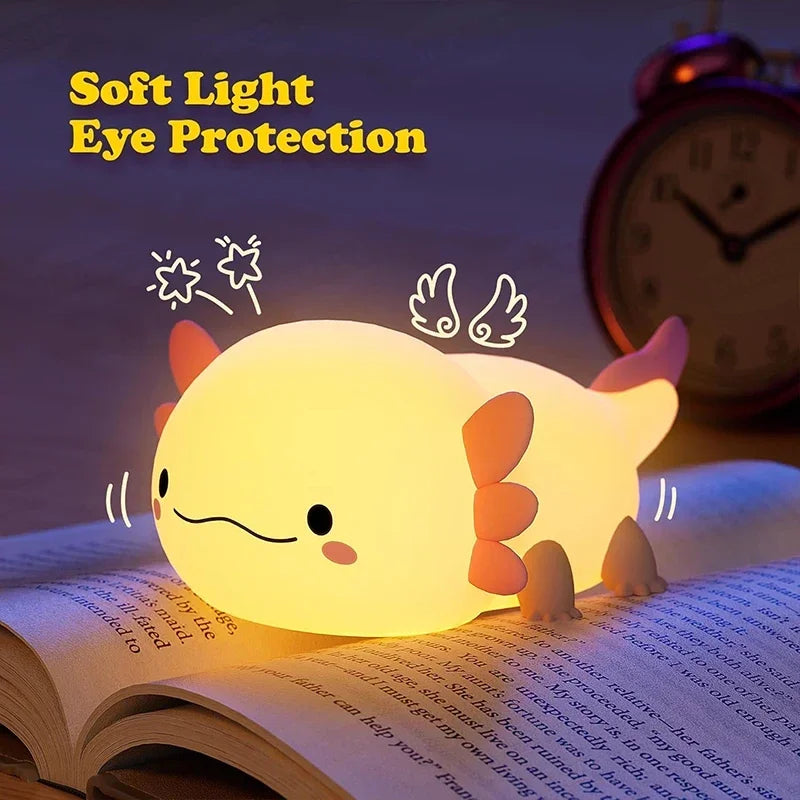 Axolotl Silicone Night Light 🌸🦎