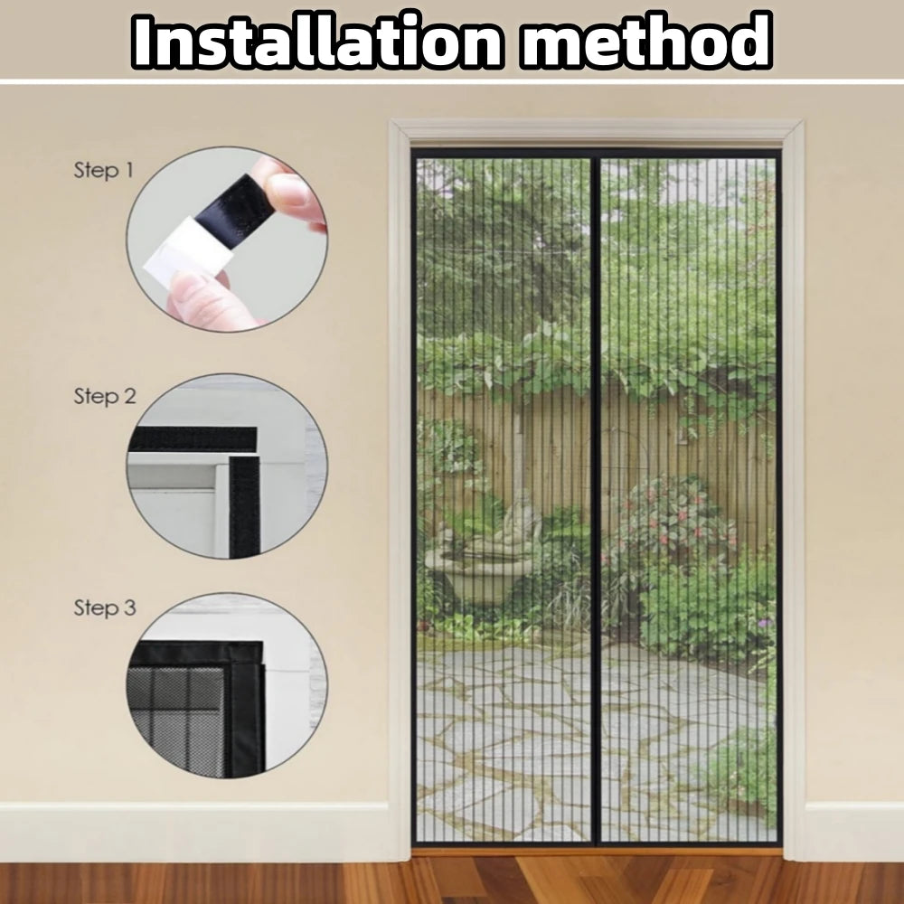 Magnetic Mesh Screen Door