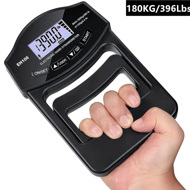 Digital Grip Strength Tester – 396Lbs/180Kg Hand Dynamometer