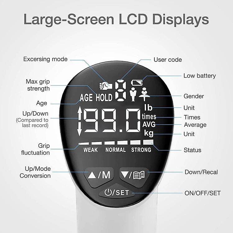 Advanced Smart Grip Strength Trainer with LED Display