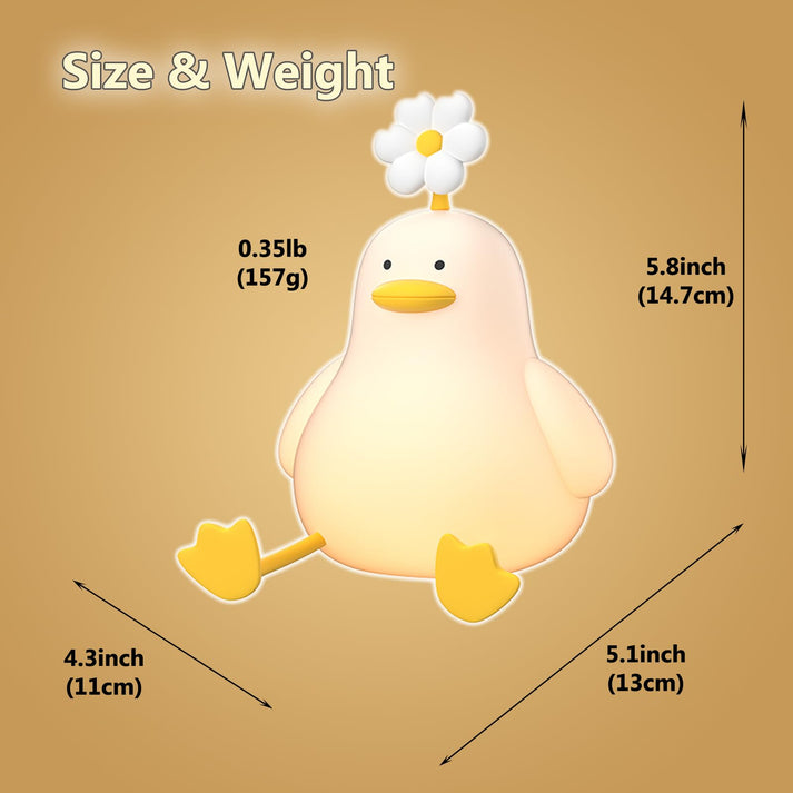 Silicone Duck Touch Lamp 🐤✨