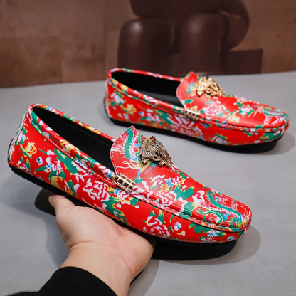 Designer Floral Driving Loafers