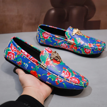 Designer Floral Driving Loafers