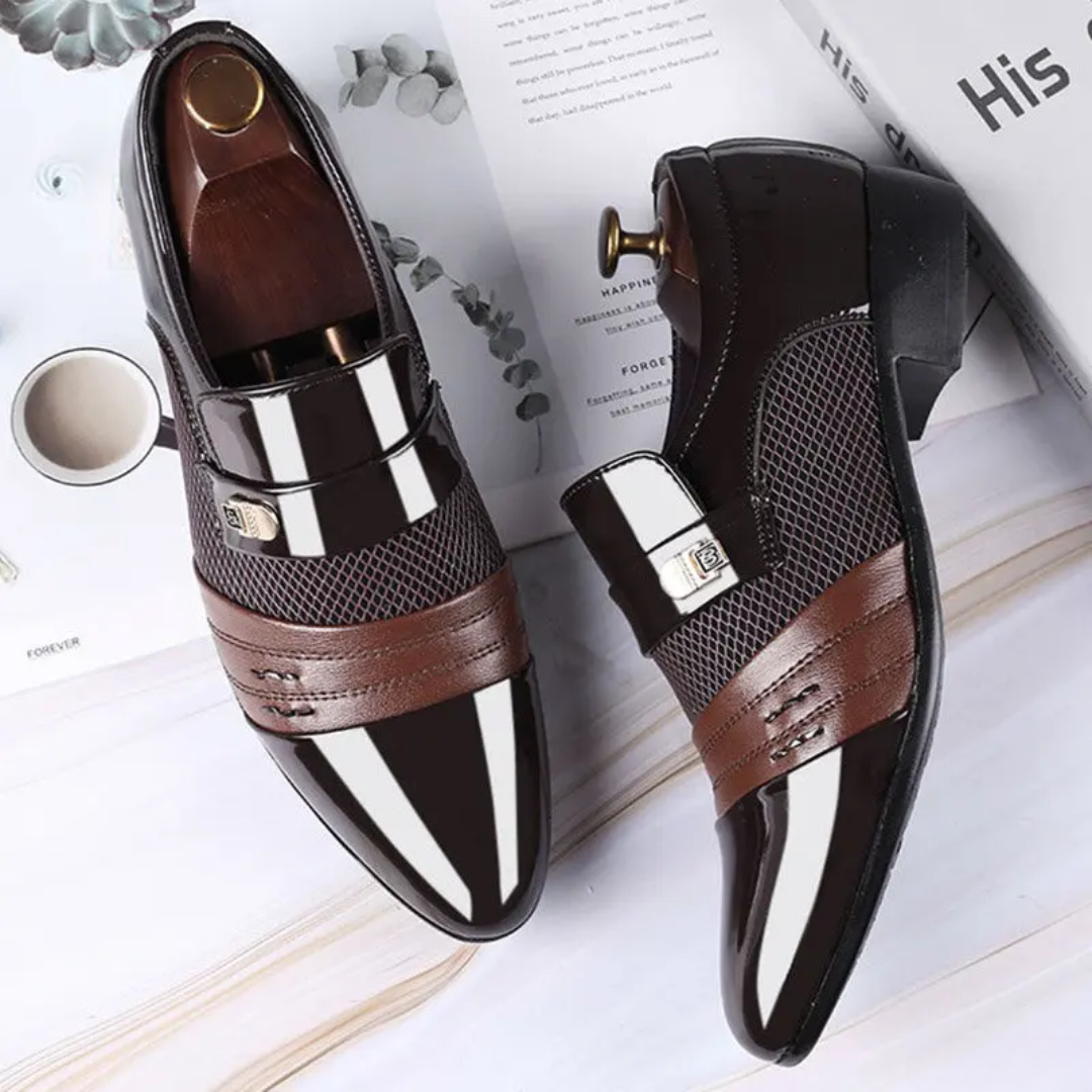 2024 Classic Leather Slip-On Dress Oxfords