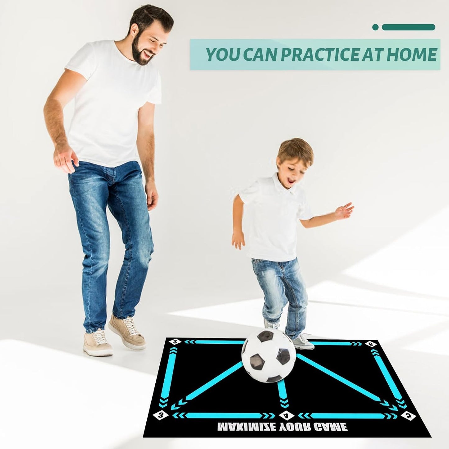 Non-Slip Football Training Mat – Foldable, Indoor/Outdoor Use