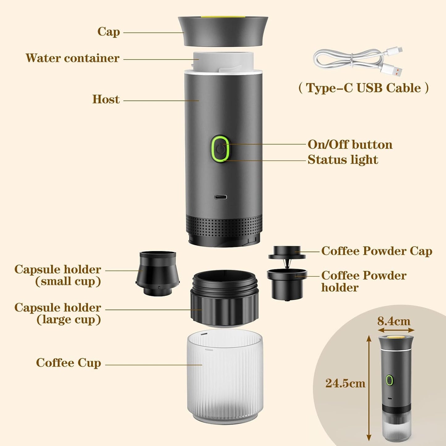 Elite™ Portable Espresso Maker