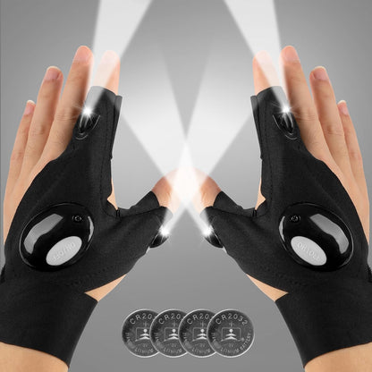 LED Finger Flashlight Gloves
