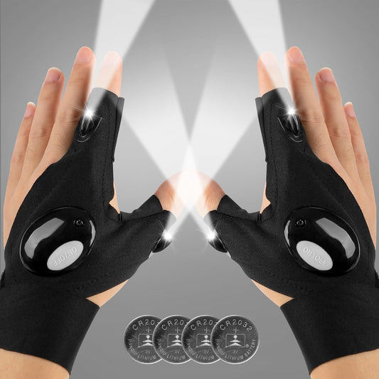 LED Finger Flashlight Gloves