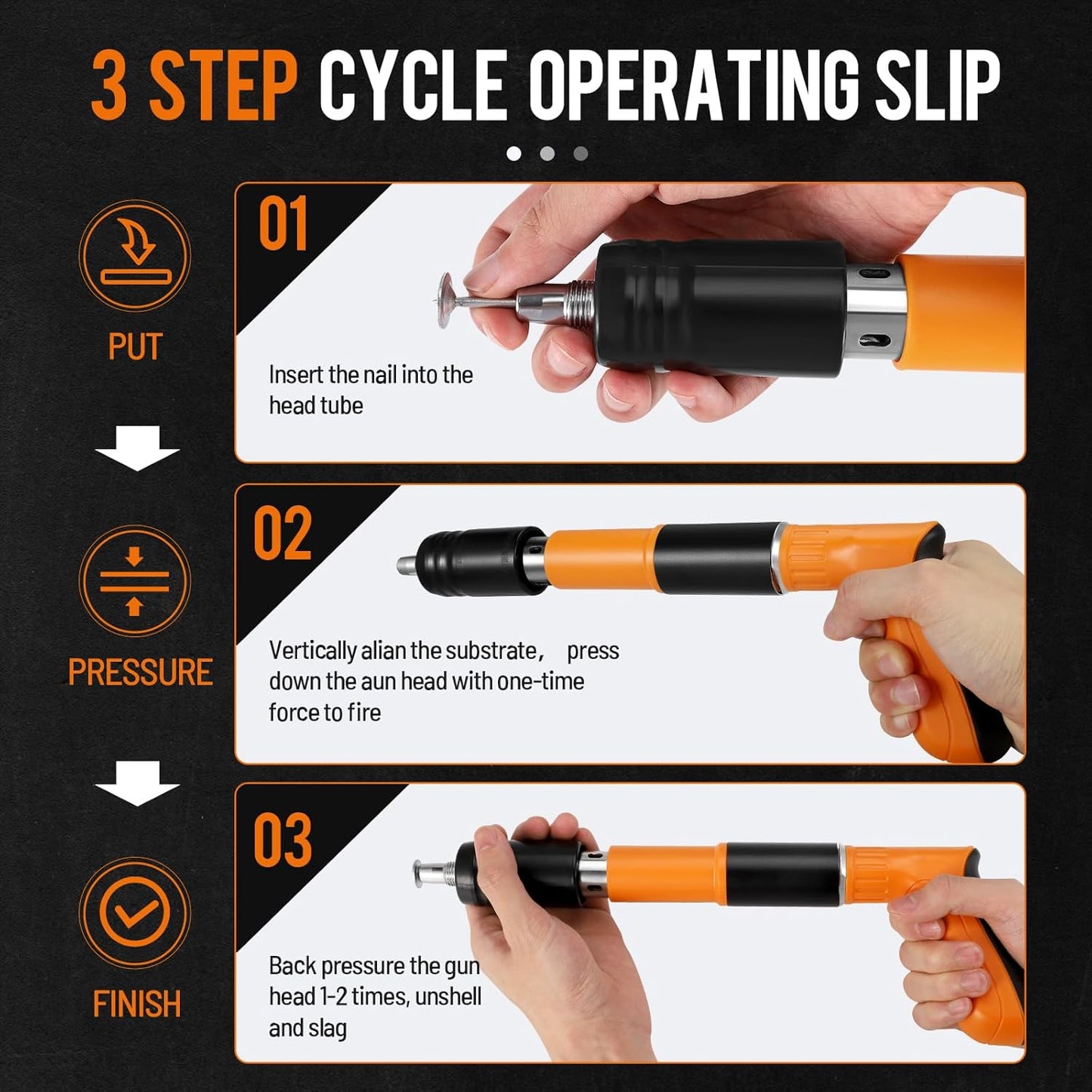 Elite™ Mini Handheld Concrete Nail Gun