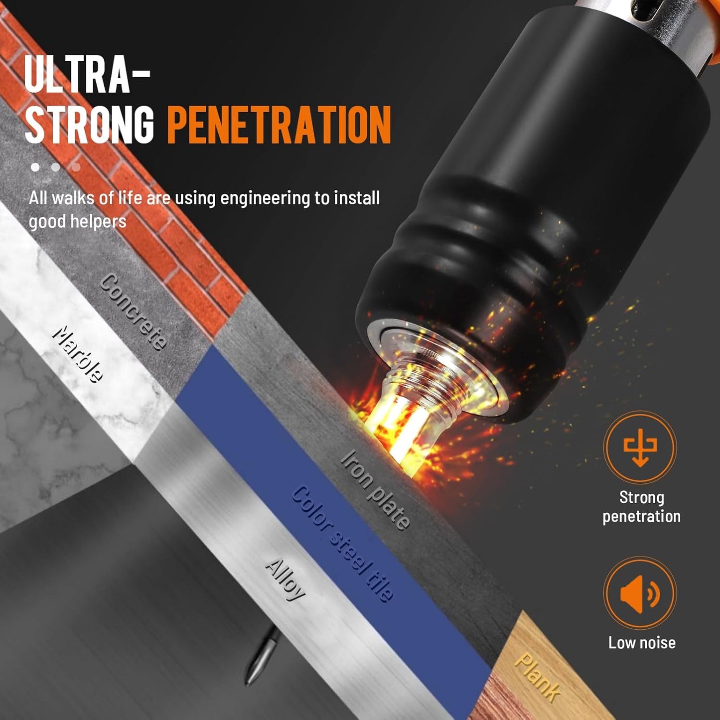 Elite™ Mini Handheld Concrete Nail Gun