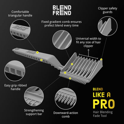 Blend Frend Professional Fade Comb – Ultimate Comfort & Precision for Perfect Cuts