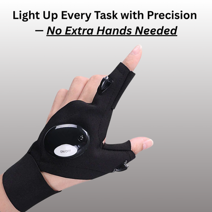 LED Finger Flashlight Gloves