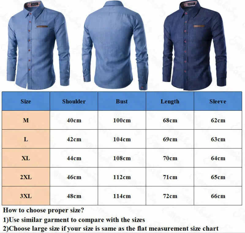 Stylish Wash Denim Men's Casual Shirt