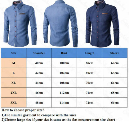 Stylish Wash Denim Men's Casual Shirt