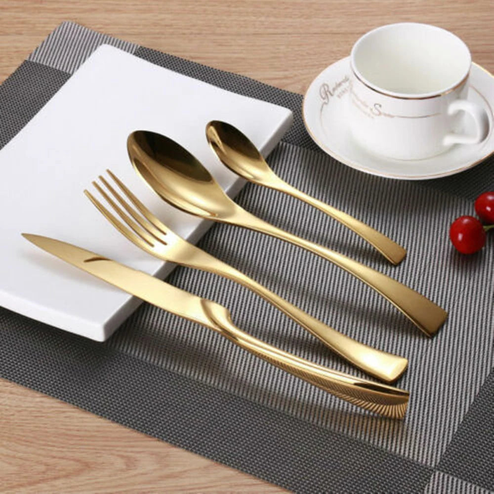 4-Piece Luxury Stainless Steel Cutlery Set