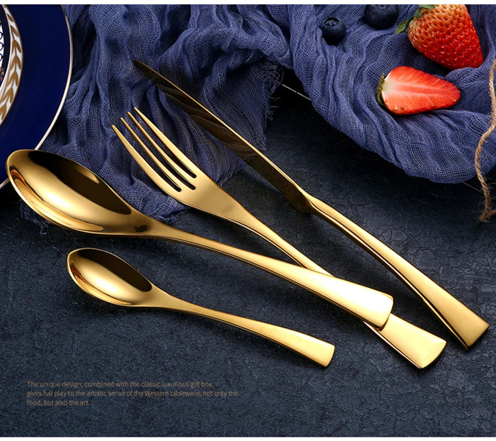 4-Piece Luxury Stainless Steel Cutlery Set