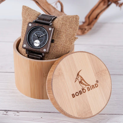 Elegant Wooden Waterproof  Watch