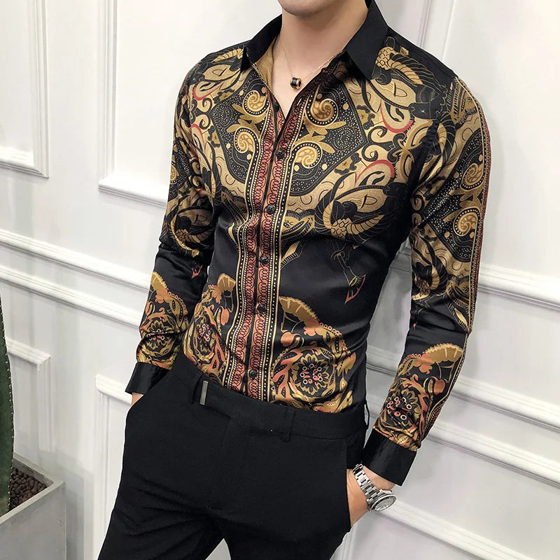 Black Gold Slim Fit Formal Shirt