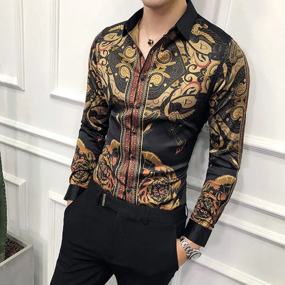 Black Gold Slim Fit Formal Shirt