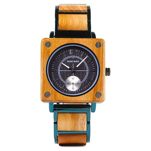 Elegant Wooden Waterproof  Watch