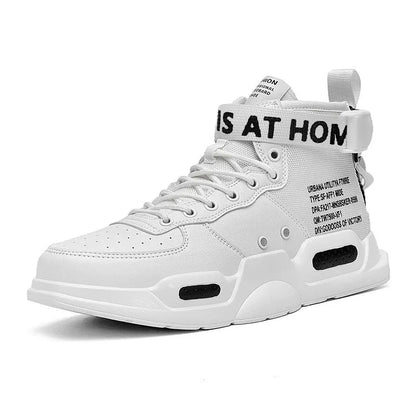 Men's High-Top Fashion Leather Sneakers