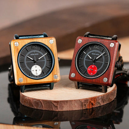 Elegant Wooden Waterproof  Watch