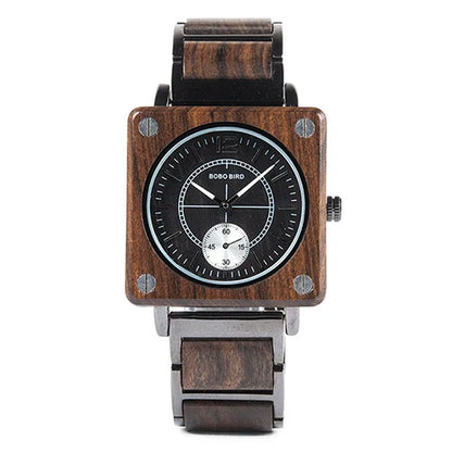 Elegant Wooden Waterproof  Watch