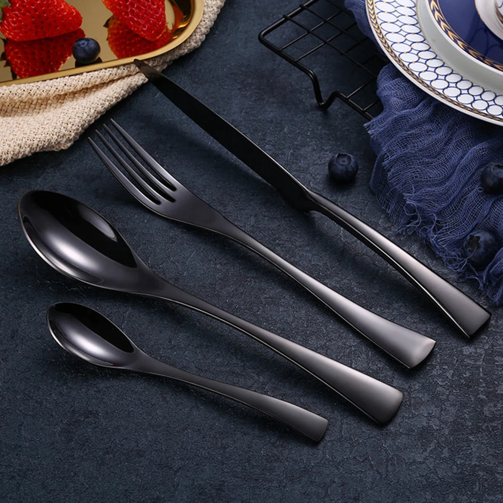 4-Piece Luxury Stainless Steel Cutlery Set