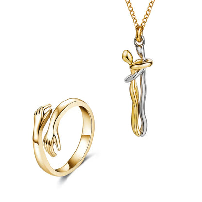 💞 Eternal Embrace Couple Necklace