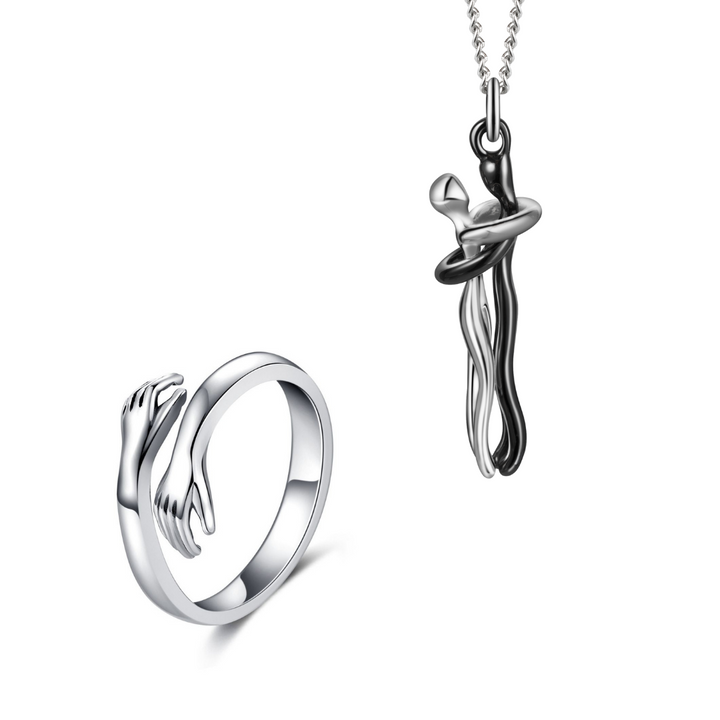 💞 Eternal Embrace Couple Necklace