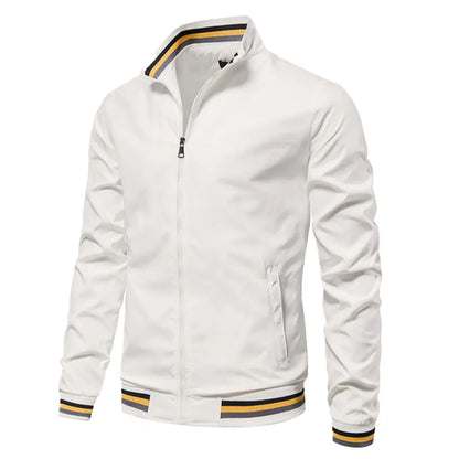 2024 Men's Stand Collar Varsity Jacket